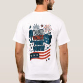 あなたの声 あなたの投票 愛国的な選挙 Tシャツ (裏面)