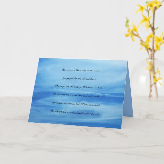 あなたの声… カード (黄色い花)