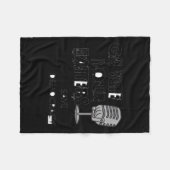 あなたの声S民主主義ステッカー救に投票に行く フリースブランケット (正面(横))