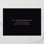 あなたの夜が明るい（ユダヤ教）メノラーロウソクカラフルで 箔シーズンカード (裏面)