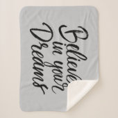 あなたの夢で信じて下さい シェルパブランケット (正面)