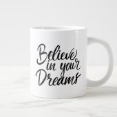 あなたの夢で信じて下さい ジャンボコーヒーマグカップ (右)