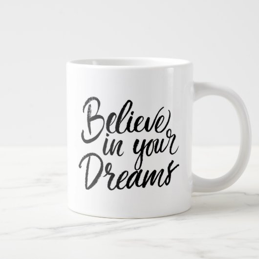 あなたの夢で信じて下さい ジャンボコーヒーマグカップ (右)
