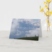 あなたの夢のカスタムな挨拶状を後を追って下さい カード (黄色い花)