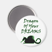 あなたの夢のドラゴン（黒） マグネット (正面/裏面)
