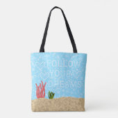 あなたの夢のハートの泡海を後を追って下さい トートバッグ (裏面)