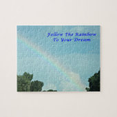 あなたの夢のパズルに虹を後を追って下さい ジグソーパズル (横)