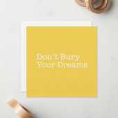 あなたの夢のメッセージカードを埋めないで下さい ノートカード (正面/裏面インサイチュ)