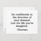 あなたの夢の引用文の方向 ポストカード (正面/裏面)