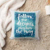 あなたの夢の引用文を後を追って下さい クッション (ブランケット)