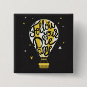 あなたの夢の気球を後を追って下さい 缶バッジ (正面)