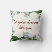 あなたの夢の花の装飾用クッション クッション (裏面)