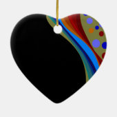 あなたの夢の虹および円のオーナメントを後を追って下さい セラミックオーナメント (裏面)