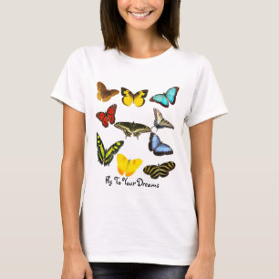あなたの夢へのはえ-蝶 Tシャツ