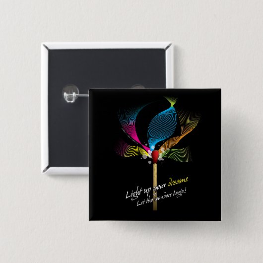 あなたの夢をつけて下さい 缶バッジ (正面&裏面)