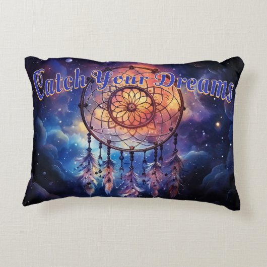 あなたの夢をキャッチブラシ付きアクセント枕コージー アクセントクッション (裏面)