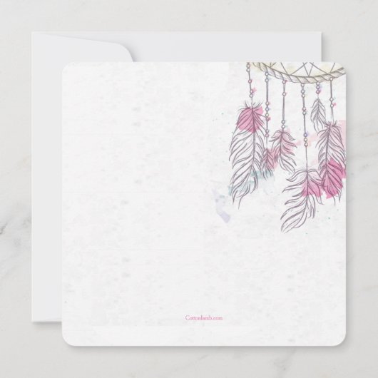 あなたの夢をキャッチ 招待状 (裏面)