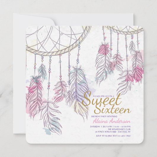 あなたの夢をキャッチ 招待状 (正面)