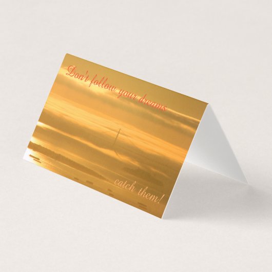 あなたの夢を後を追わないで下さい-それらをつかまえて下さい! (正面)