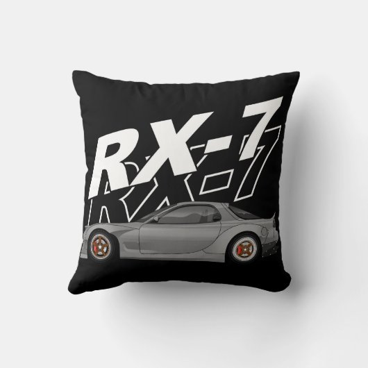あなたの夢を燃やす – Rx7車の枕 クッション (裏面)