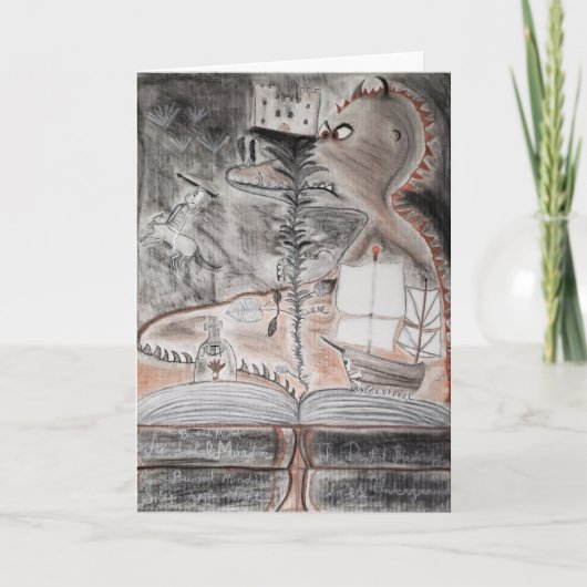 「あなたの夢を生きろ」誕生日カード カード (正面)