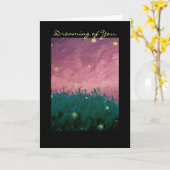 あなたの夢を見ること挨拶状 カード (黄色い花)