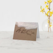 あなたの夢を達成するためにはあなたのABCsを覚えて下さい カード (黄色い花)