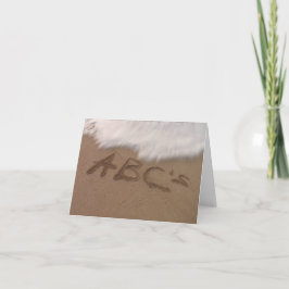 あなたの夢を達成するためにはあなたのABCsを覚えて下さい カード