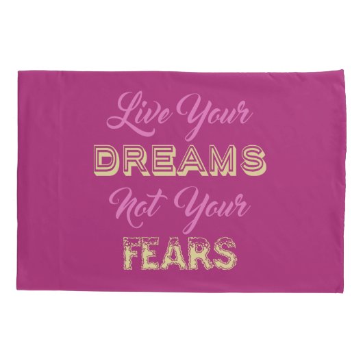 あなたの夢カスタムな色の枕カバーは住んでいます 枕カバー (裏面)