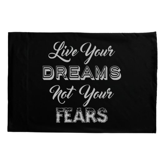 あなたの夢カスタムな色の枕カバーは住んでいます 枕カバー (裏面)