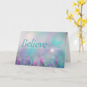 あなたの夢、感動的なカードで信じて下さい カード (黄色い花)