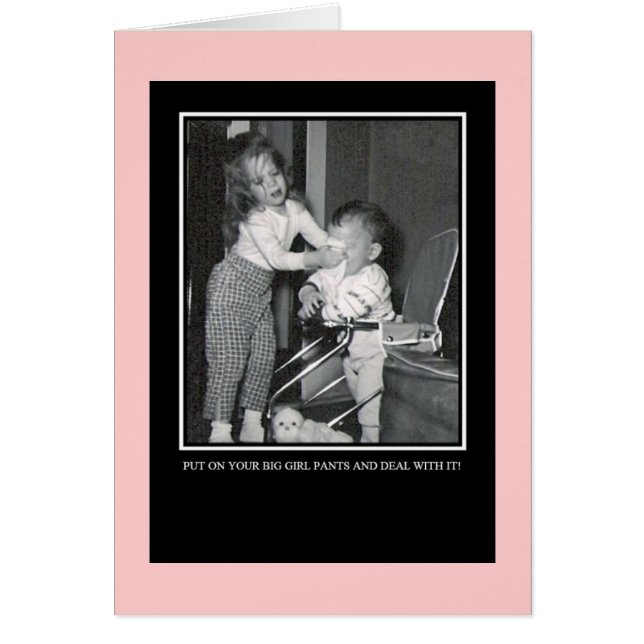 あなたの大きい女の子のズボンを置いて下さい (正面)