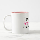 あなたの大きい女の子のパンティーを置き、それを取扱って下さい ツートーンマグカップ (左)