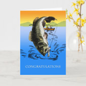 あなたの大きい捕獲物のお祝い、ヴィンテージの採取 カード (黄色い花)