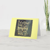 あなたの大きな女の子のブーツを置く/"40th"と取引 カード (正面)