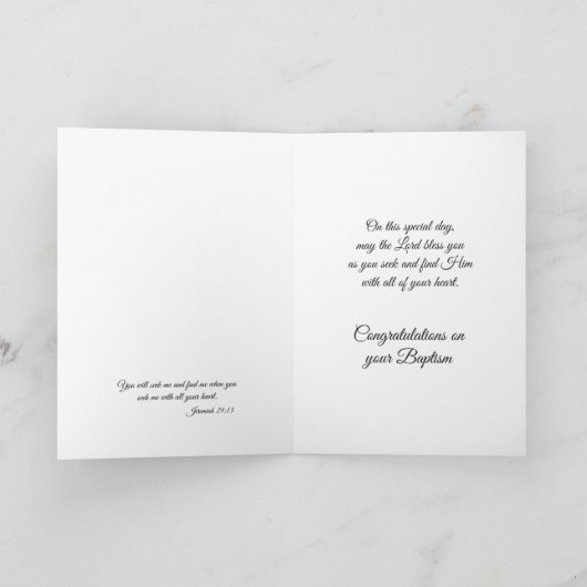 あなたの大人のバプテスマハートカードで探す カード (内部)