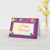 あなたの大切な部分の幸せな引退カード カード (黄色い花)