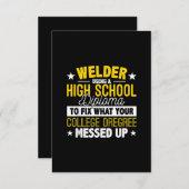 あなたの大学が贈り物を後悔するものをウェルダー修正 サンキューカード (正面/裏面)