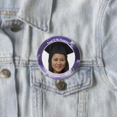 あなたの大学院の写真ボタンの紫色の誇りを持った 缶バッジ (インサイチュ)