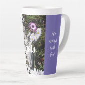 あなたの天使はいつもあなたと一緒にいるフローラ天使 カフェラテマグ (右アングル)