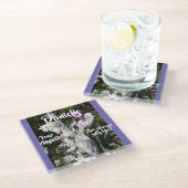 あなたの天使はいつもあなたと一緒にいるフローラ天使 ガラスコースター (アングル)