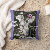 あなたの天使はいつもあなたと一緒にいるフローラ天使 クッション (ブランケット)