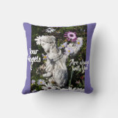 あなたの天使はいつもあなたと一緒にいるフローラ天使 クッション (裏面)