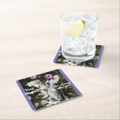 あなたの天使はいつもあなたと一緒にいるフローラ天使 スクエアペーパーコースター (インサイチュ)