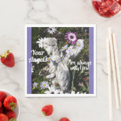 あなたの天使はいつもあなたと一緒にいるフローラ天使 スタンダードランチョンナプキン (インサイチュ)