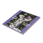 あなたの天使はいつもあなたと一緒にいるフローラ天使 タイル (側面)