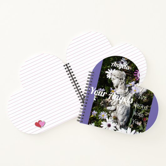 あなたの天使はいつもあなたと一緒にいるフローラ天使 ノートブック (内部)