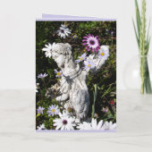 あなたの天使はいつもあなたと一緒にいるフローラ花  カード (裏面)