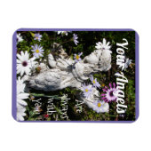 あなたの天使はいつもあなたと一緒にいるフローラ花 マグネット (横)