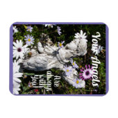 あなたの天使はいつもあなたと一緒にいるフローラ花 マグネット (横)